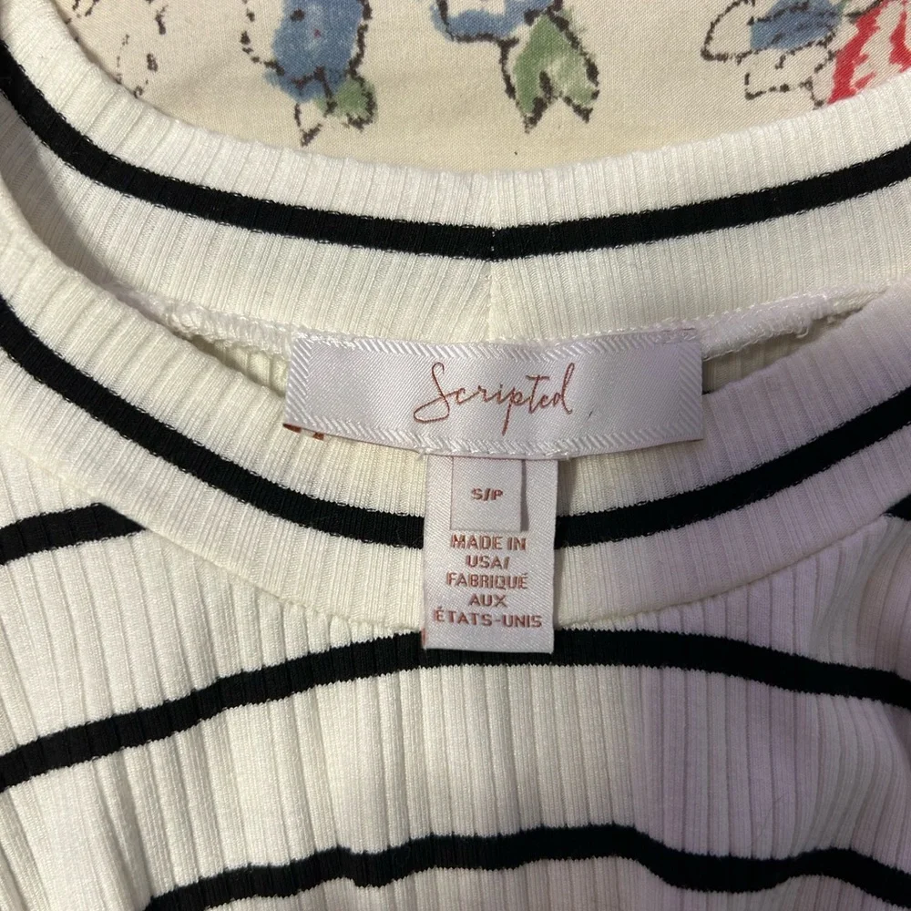 Scripted striped blouse - Picture 3 of 3